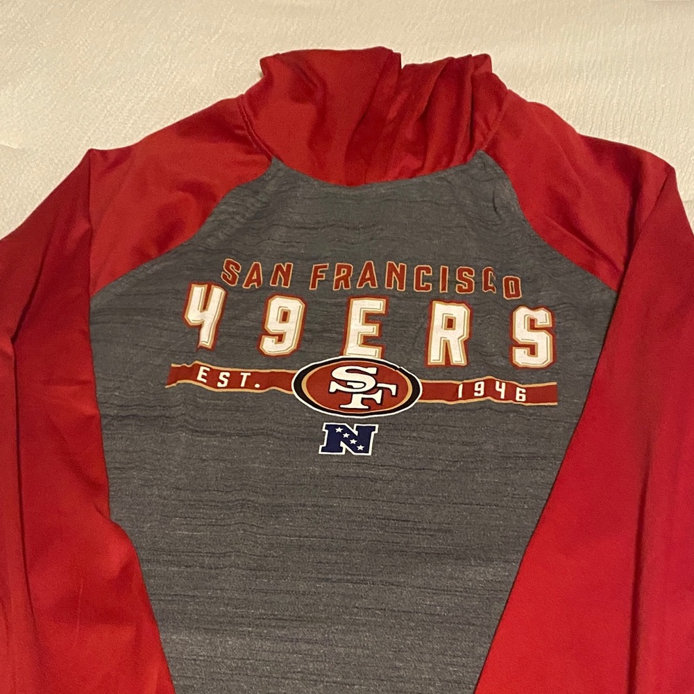 NFL San Francisco 49ers Red and Gray Sweater